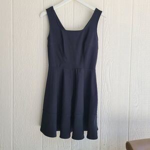 Lulus black fit and flare mini dress